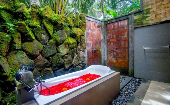 Tampilan Bathroom Hotel di Alam Dania Cottage