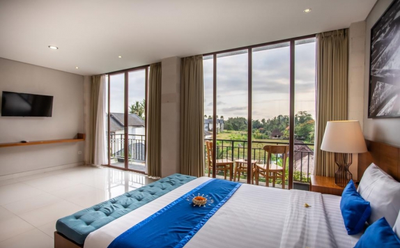 Tampilan Bedroom Hotel di Bakung Ubud Resort & Villa