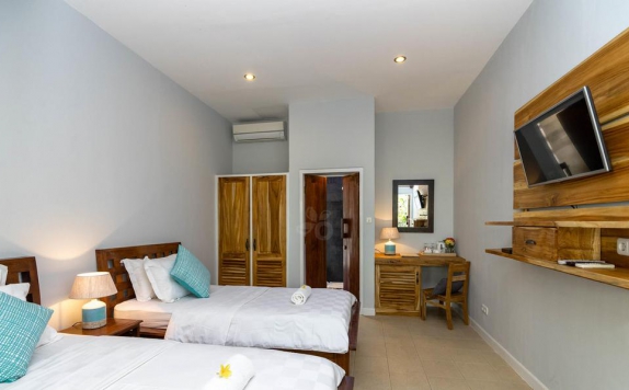 Tampilan Bedroom Hotel di Bale Sampan Bungalows