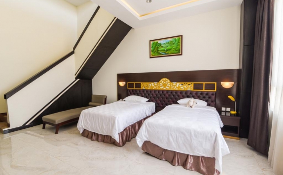 guest room twin bed di Batam Harbour Boutique Hotel & Spa