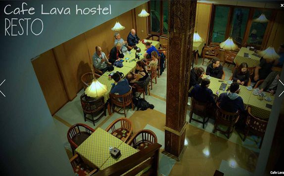 Restaurant di Café Lava Hostel