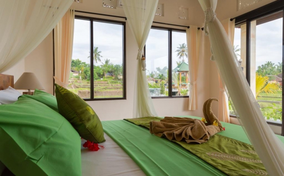 Tampilan Bedroom Hotel di Cahaya Ubud Villa