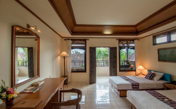 Tampilan Bedroom Hotel di DePradha Ubud