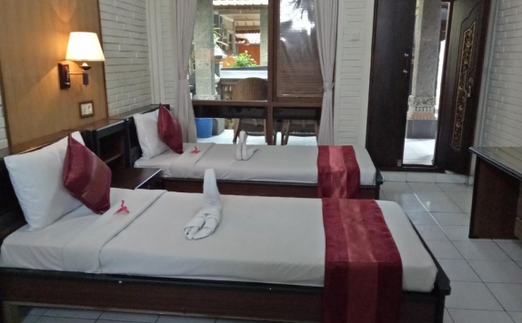 Tampilan Bedroom Hotel di Dewa Bharata Bungalows Ubud