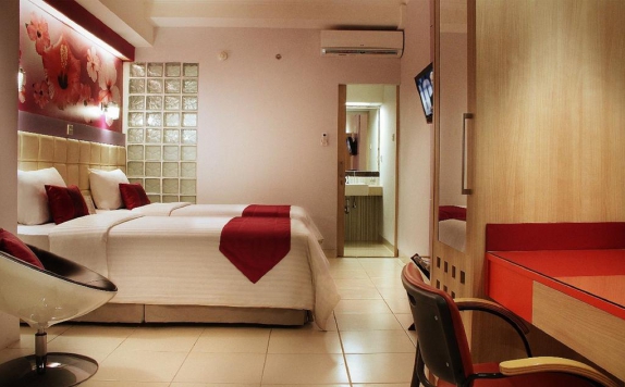 interior bedroom di Favehotel Premier Cihampelas