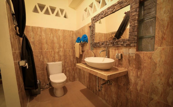 Tampilan Bathroom Hotel di Gajah Biru Bungalows