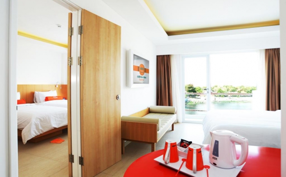 Tampilan Bedroom Hotel di Harris Hotel Kuta Galleria-Bali