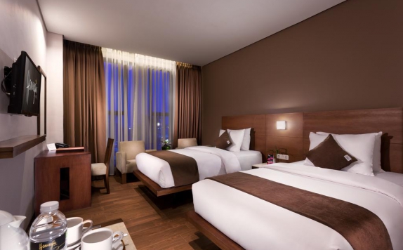 Tampilan Bedroom Hotel di Hemangini Hotel Bandung