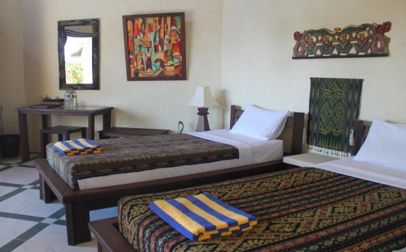 Tampilan Bedroom Hotel di Hotel Uyah Amed & Spa Resort