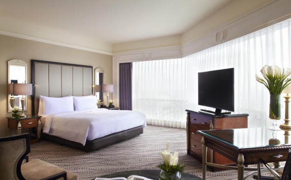 Tampilan Bedroom Hotel di JW Marriott Surabaya