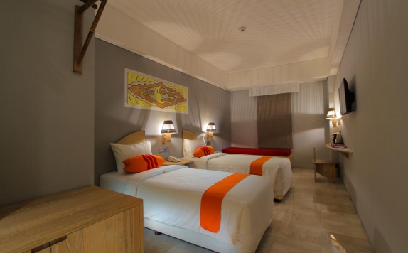 Kamar tidur di Koa D'Surfer Hotel