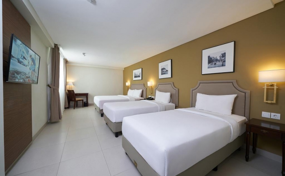 Tampilan Bedroom Hotel di Kokoon Hotel Surabaya