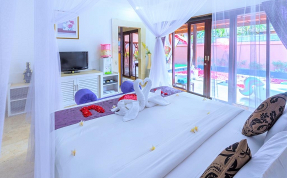 Tampilan Bedroom Hotel di Lavender Villa & Spa