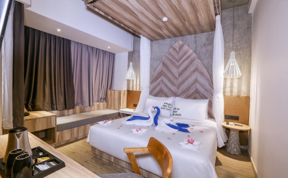 Tampilan Bedroom Hotel di MARC Hotel Gili Trawangan Lombok