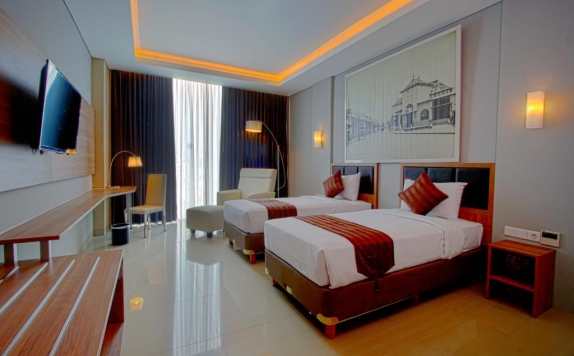 Guest room di Pasar Baru Square Hotel Bandung Managed by Dafam
