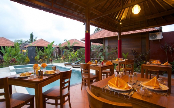 Tampilan Restoran Hotel di Saka Village Ubud