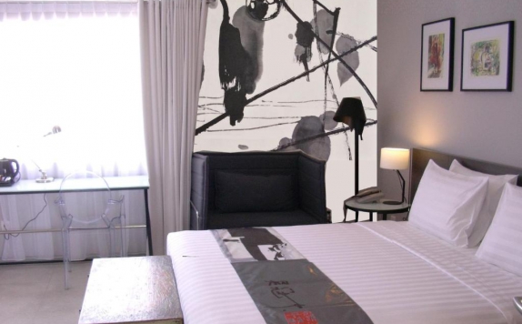 Tampilan Bedroom Hotel di Scala Bed And Beyond