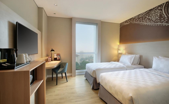 Tampilan Bedroom Hotel di Swiss-Belinn Saripetojo Solo
