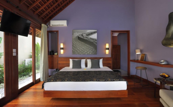 Tampilan Bedroom Hotel di Temuku Villas Ubud