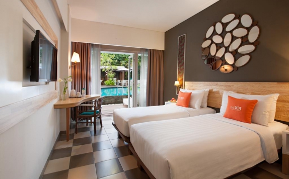 Tampilan Bedroom Hotel di The 1O1 Yogyakarta Tugu