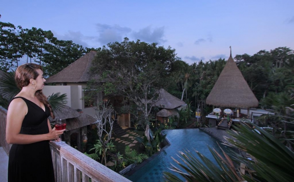 Tampilan Beranda Hotel di The Alena Resort Ubud