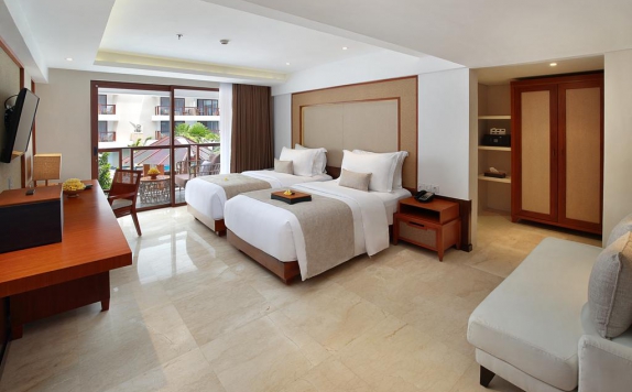 Tampilan Bedroom Hotel di The Bandha Hotel & Suites
