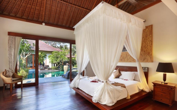 Tampilan Bedroom Hotel di The Kampung Ubud Villa
