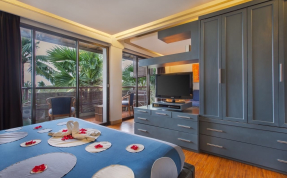 Tampilan Bedroom Hotel di Top Bali Apartments