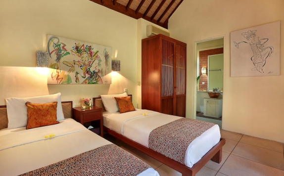 Tampilan Bedroom Hotel di Ubud Garden Villa