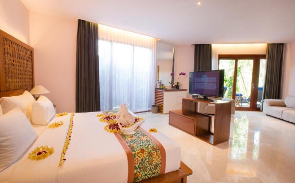 Tampilan Bedroom Hotel di Ubud Wana Resort