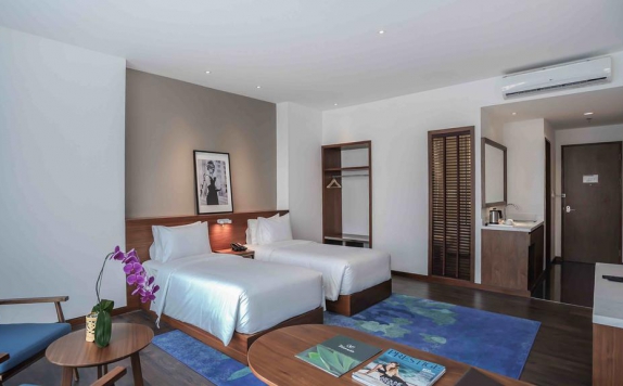 Tampilan Kamar Hotel di Veranda Serviced Residence at Puri