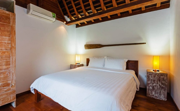 Tampilan Bedroom Hotel di Villa Biru Canggu