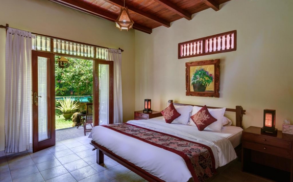Tampilan Bedroom Hotel di Villa Jineng Ubud