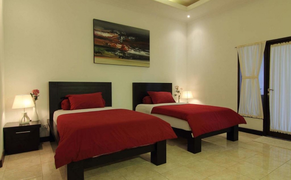 Tampilan Bedroom Hotel di Villa Kurnia