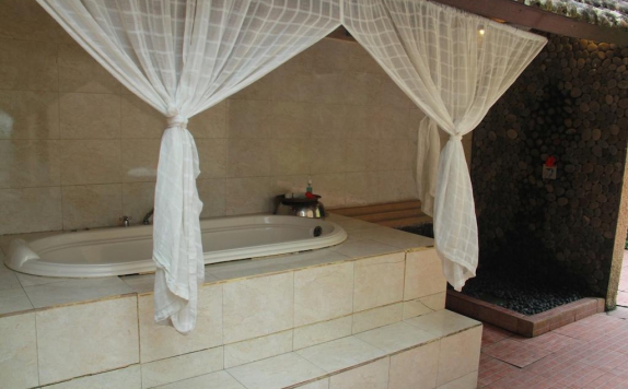 Tampilan Bathroom Hotel di Villa Lumbung Jatiluwih
