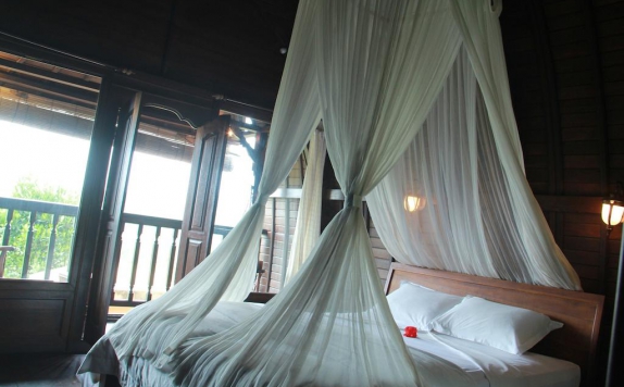 Tampilan Bedroom Hotel di Villa Lumbung Jatiluwih