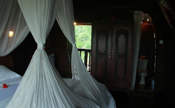 Tampilan Bedroom Hotel di Villa Lumbung Jatiluwih