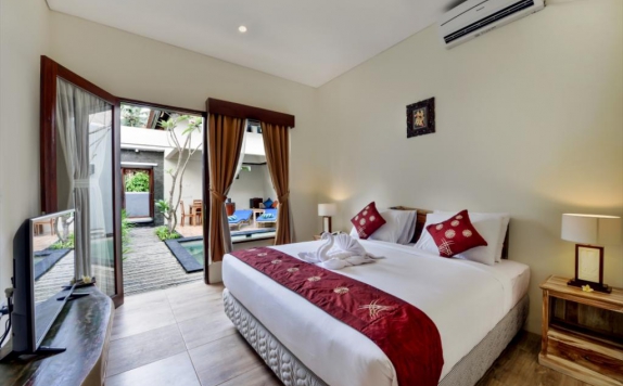 Tampilan Bedroom Hotel di Yoga Ubud Villas