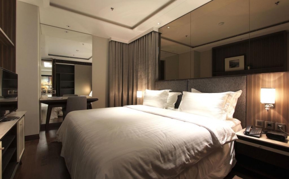 Tampilan Bedroom Hotel di Ascott Waterplace Surabaya