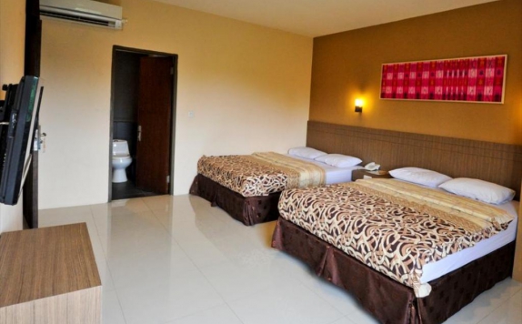 guest room twin bed di Cassadua Hotel
