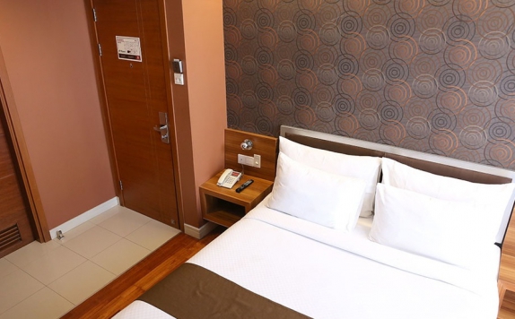 Tampilan Bedroom Hotel di CitiHub Hotel @Sudirman
