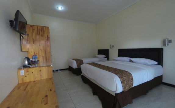 Tampilan Bedroom Hotel di Dieng Kledung Pass Hotel