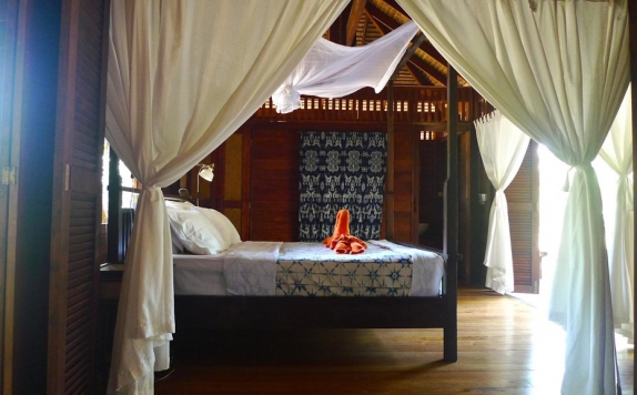 Kamar tidur di Golden Budhha Cottages