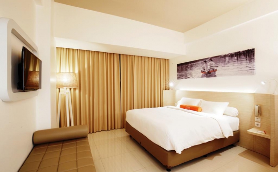 Tampilan Bedroom Hotel di Harris Hotel Samarinda