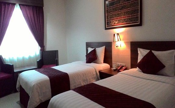 Twin Room di Hotel Bandara Syariah (Bandara Sofyan Hotel)