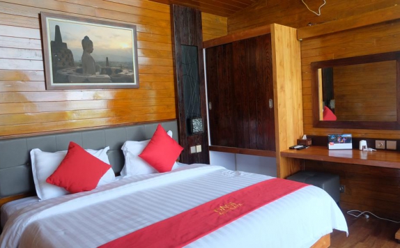 Tampilan Bedroom Hotel di Hotel Manohara Borobudur