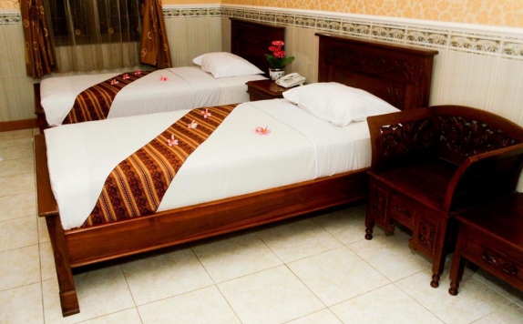 Twin bed di Hotel Wiwi Perkasa 2