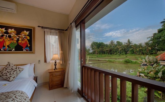 Tampilan Bedroom Hotel di Kadiga Villas Ubud