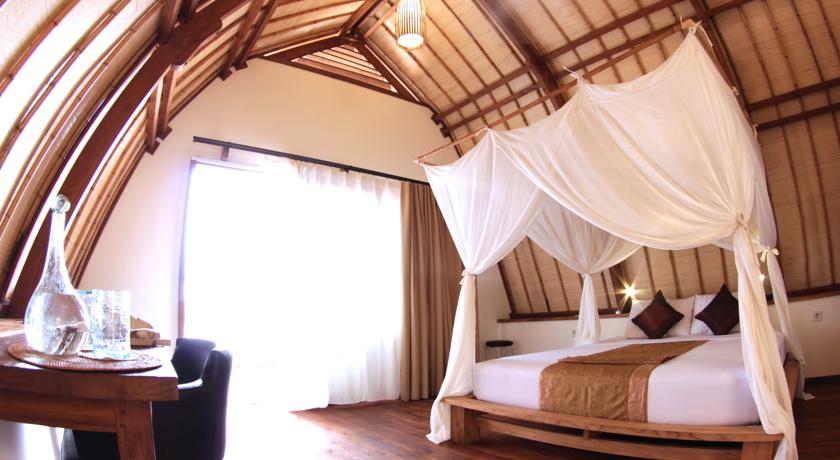 Kamar Tidur di Komodo Resort Sebayur
