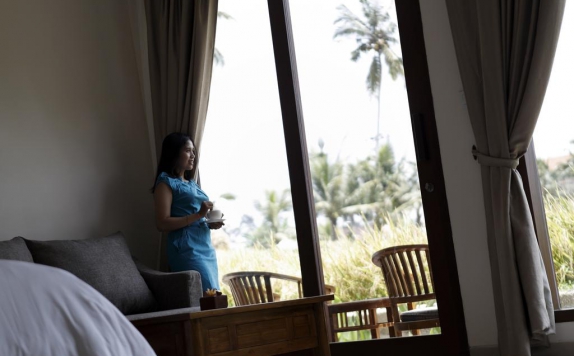 Tampilan Bedroom Hotel di Kubu Bali Baik Villa and Resort